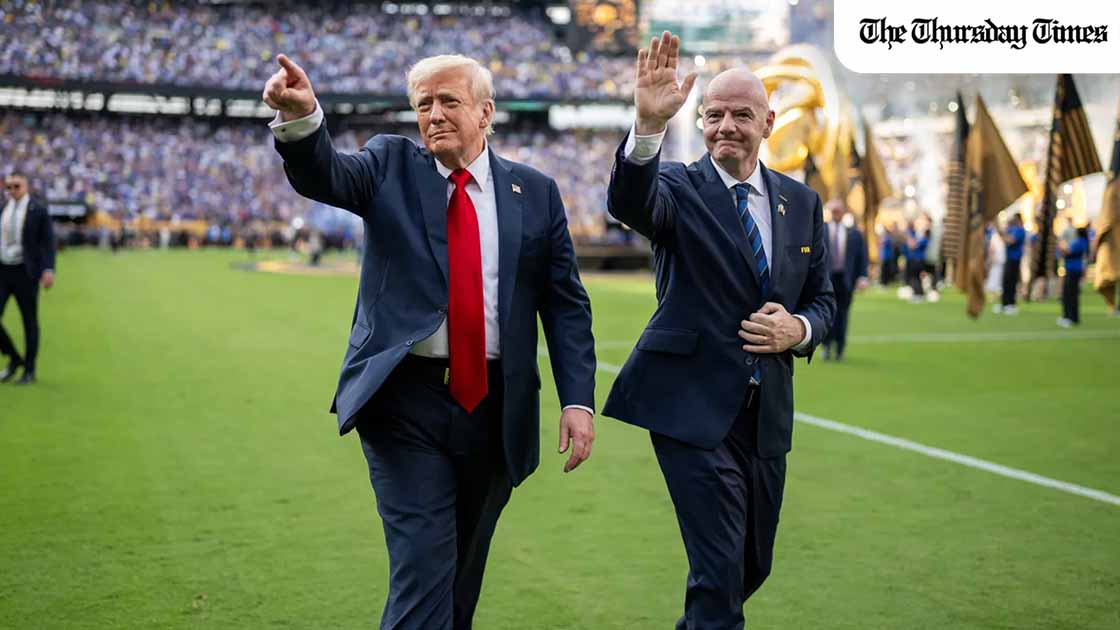 Trump called FIFA President Gianni Infantino to request a review of Folarin Balogun's red card suspension. FIFA complied on Sunday, clearing the US top scorer to play against Belgium in Monday's round of 16. — FILE/THE WHITE HOUSE