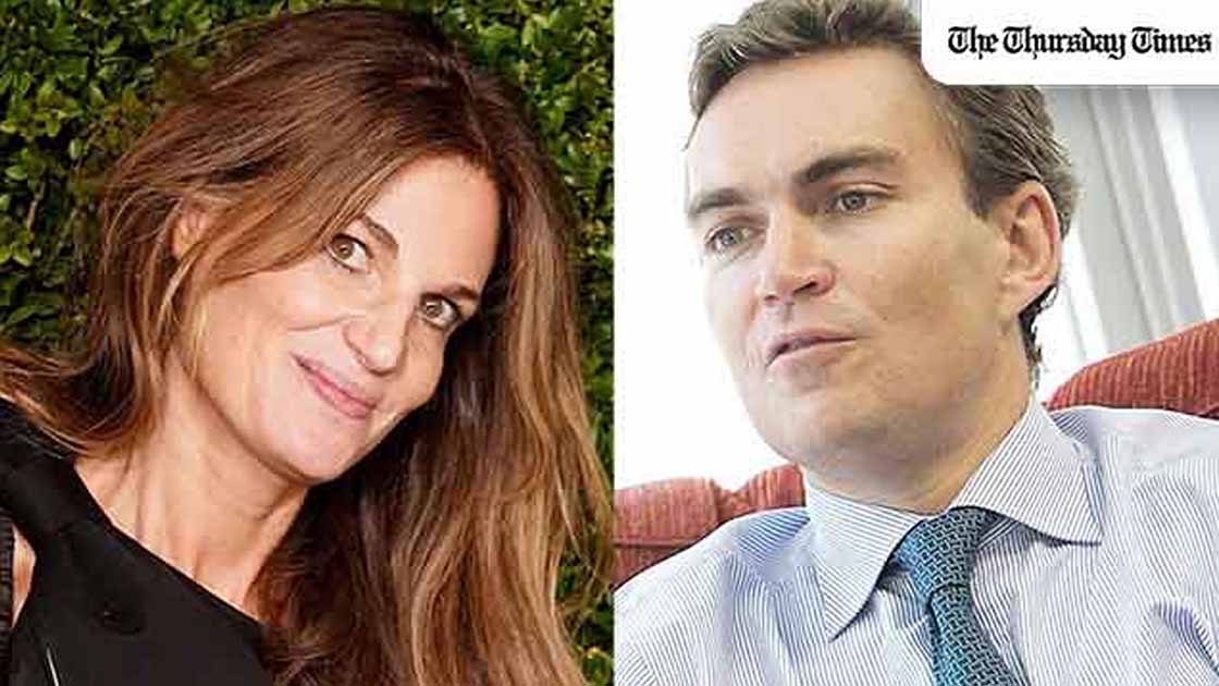Jemima Goldsmith, Imran Khan's ex-wife, has married Irish-Australian financier Cameron O'Reilly. — MONTAGE/THE THURSDAY TIMES