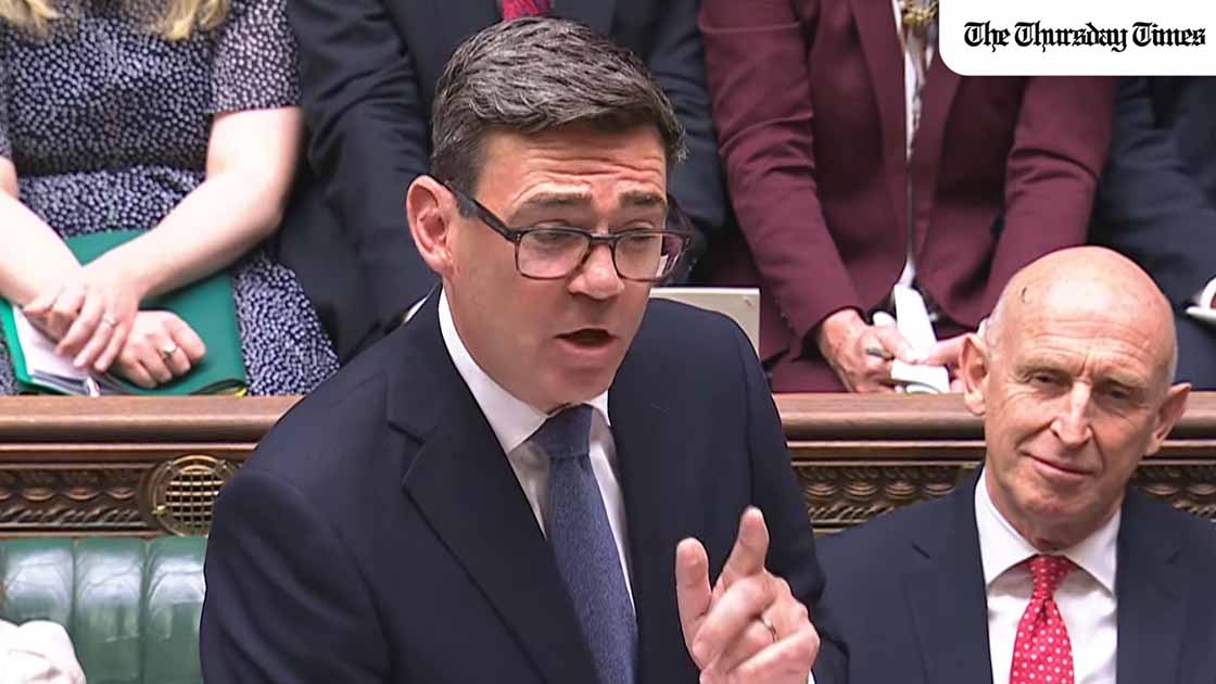 UK Prime Minister Andy Burnham announced a ban on trade with illegal Israeli settlements and declared Israel's occupation of the West Bank unlawful. — FILE