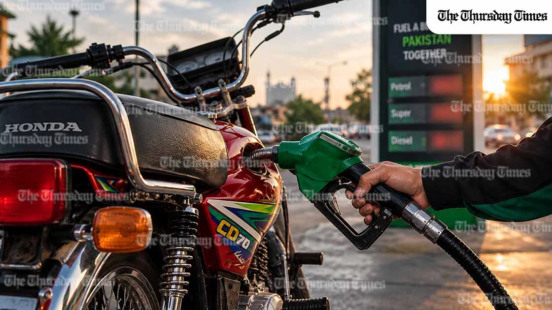 Pakistan announces Rs100 per litre petrol relief for motorcycles, rickshaws and small cars. — FILE/THE THURSDAY TIMES