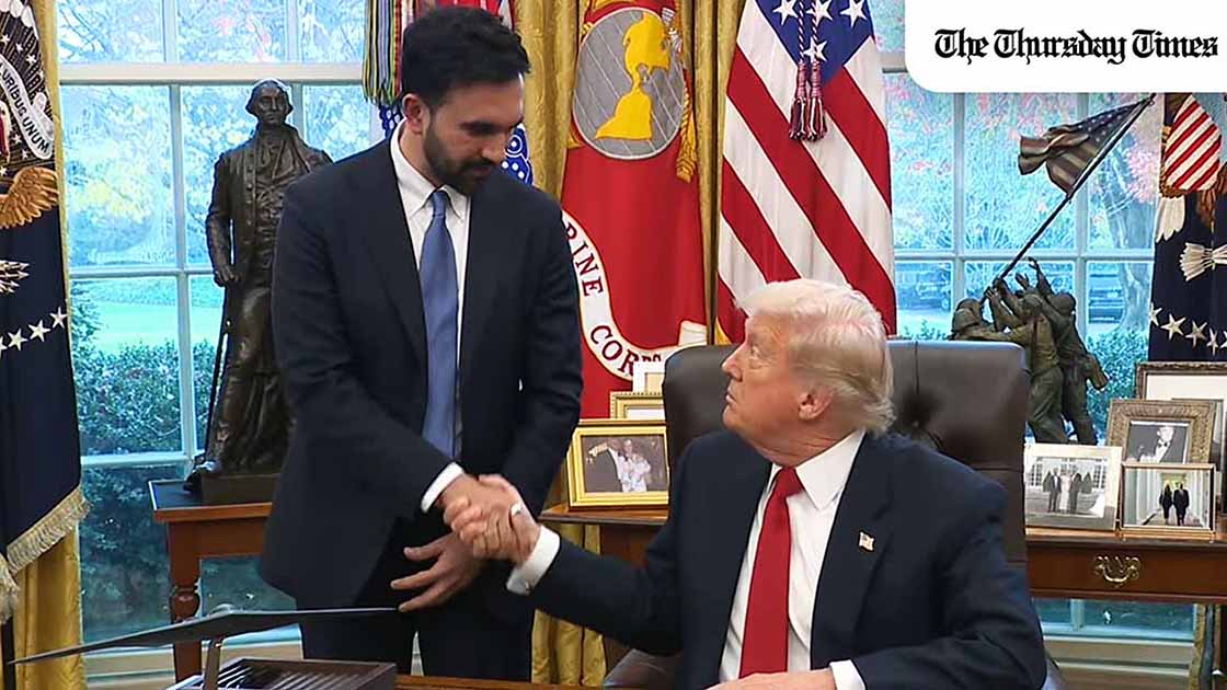 Trump to meet Mamdani at Gracie Mansion Monday, his first visit to the mayor's own city despite months of public sparring. — FILE