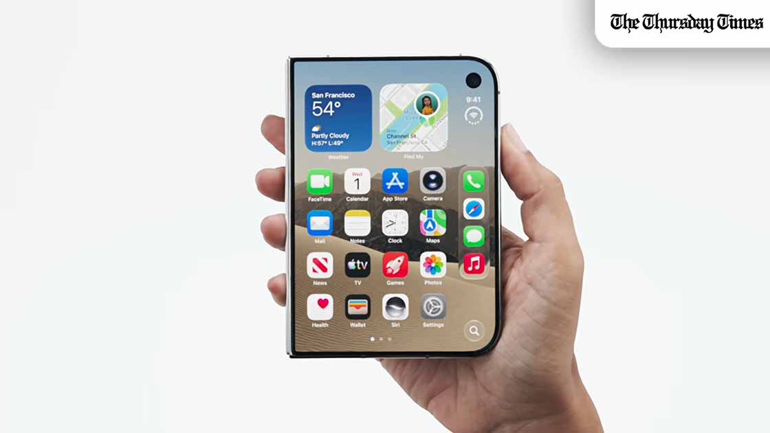 Apple has unveiled the iPhone Duo, its first-ever foldable iPhone, featuring a 7.6-inch display the company calls the largest iPhone screen ever, marking the biggest design change to the device since 2007. — FILE