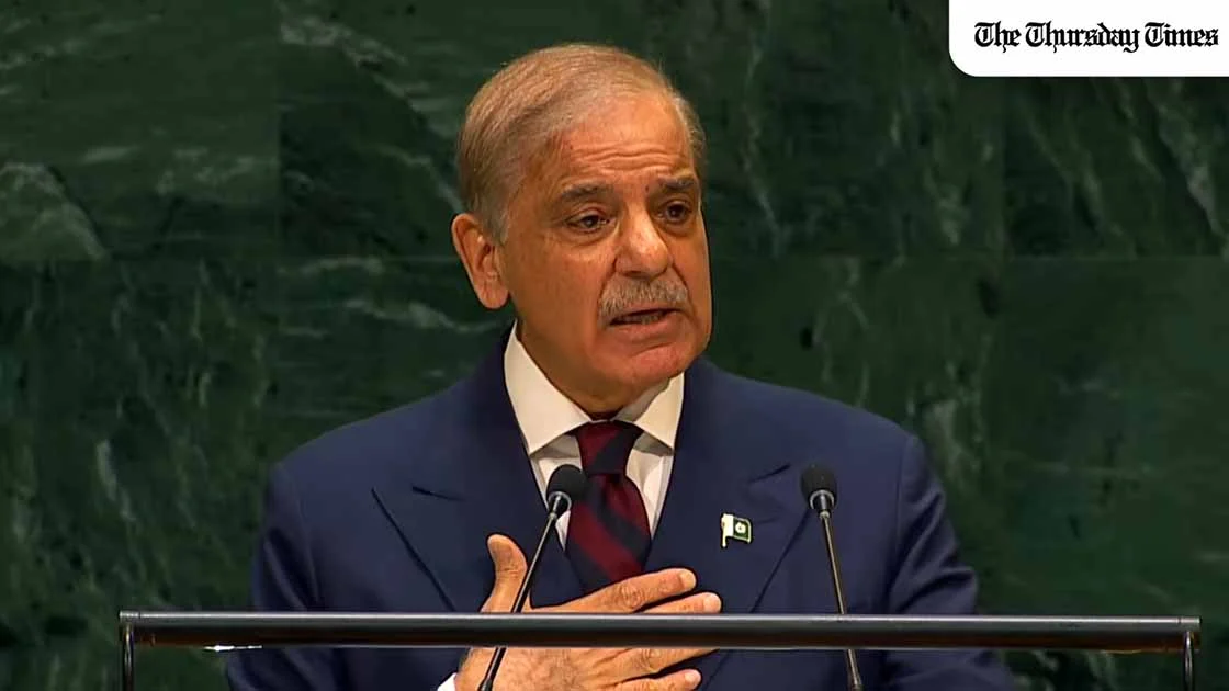 US President Trump shared an 87-second clip of PM Shehbaz Sharif's UN speech thanking him for his role in ending the India-Pakistan conflict. — FILE