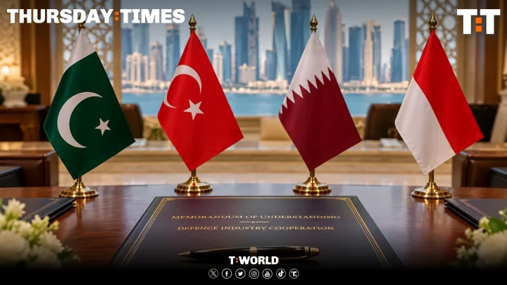 Pakistan, Türkiye, Qatar and Indonesia are set to sign a four-nation defence industry memorandum in Doha on Wednesday. — FILE/THE THURSDAY TIMES