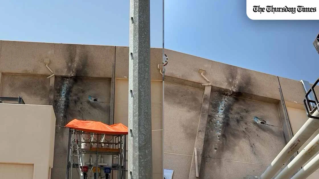 A Houthi drone struck a power station in Madinah supplying electricity to the Prophet's Mosque. — FILE/SPA