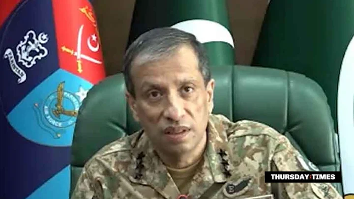 Lieutenant General Ahmed Sharif Chaudhry speaks to Independent Arabia — SCREENGRAB VIA INDEPENDENT ARABIA