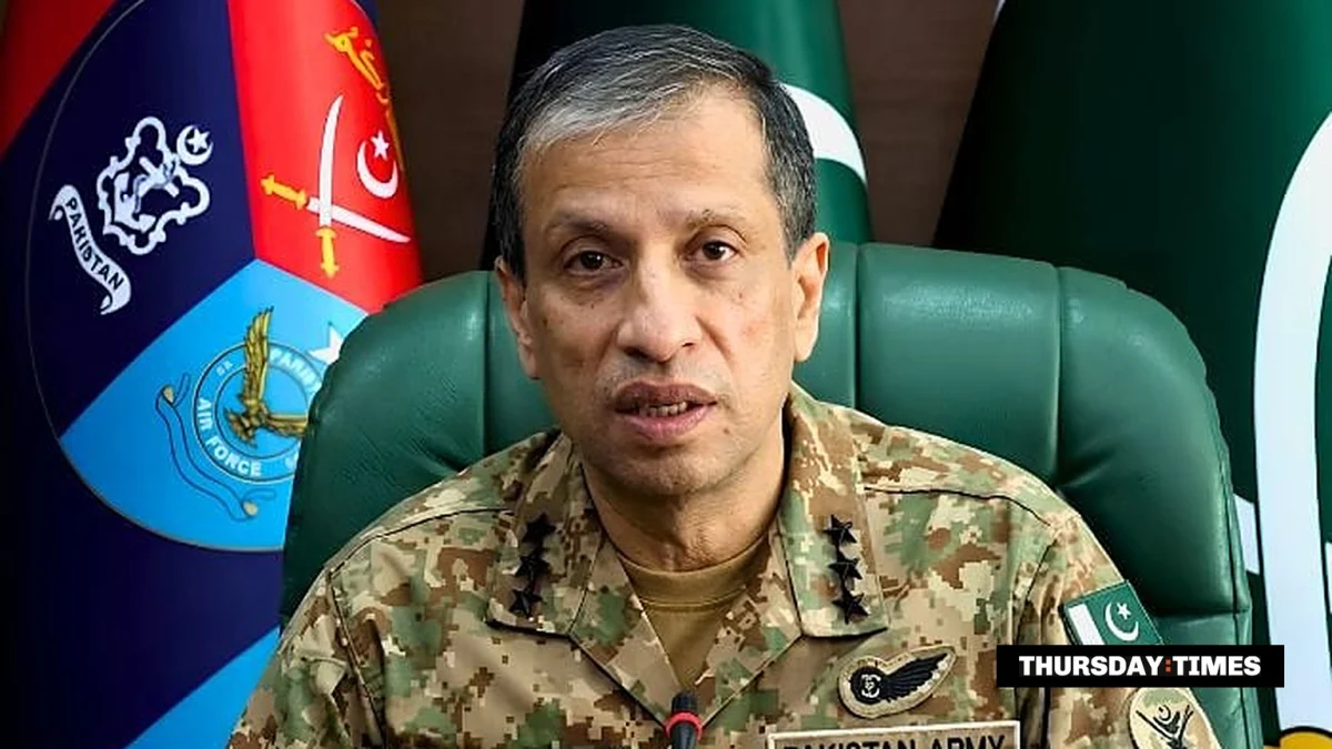 DG ISPR Lieutenant General Ahmed Sharif Chaudhry — SCREENGRAB
