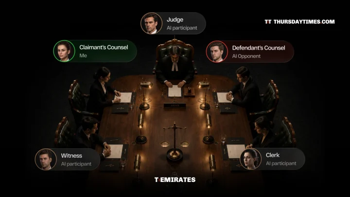 Meta Legal Space puts trainee lawyers in a virtual courtroom with an AI judge, witness, clerk and opposing counsel. — LEGALINE PLATFORM