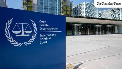 A file photo is shown of the International Criminal Court. — FILE/