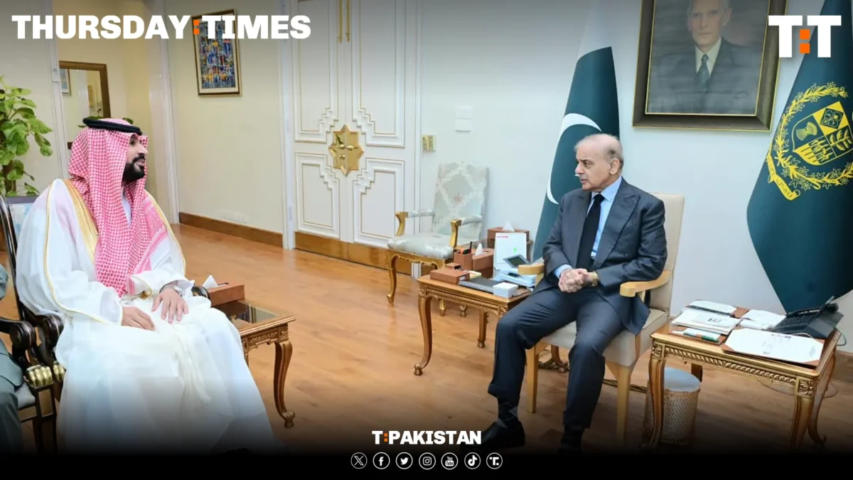PM Shehbaz tells Saudi ambassador Pakistan stands "shoulder to shoulder" with the Kingdom. — FILE