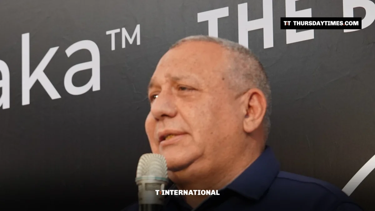 Gadi Eisenkot speaks into a microphone