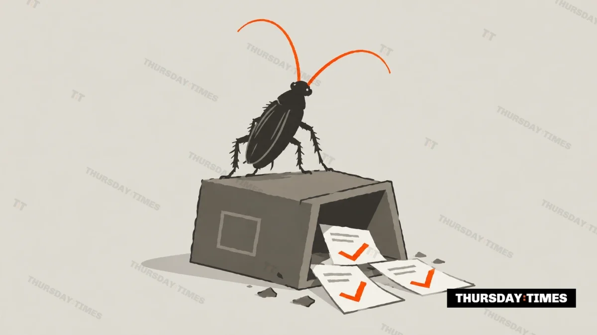 For a campaign that began as a scrappy, internet-native protest group mocking the Election Commission's defensiveness with an insect's name, drawing a mainstream actor and one of India's most-watched independent commentators to a single rally is no small escalation. — MICHAEL MCCALL FOR THE THURSDAY TIMES