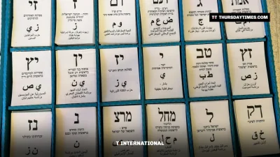 Party ballot slips at an Israeli polling station during the April 2019 Knesset election. — LALIV G/WIKIMEDIA COMMONS (CC BY-SA 4.0)
