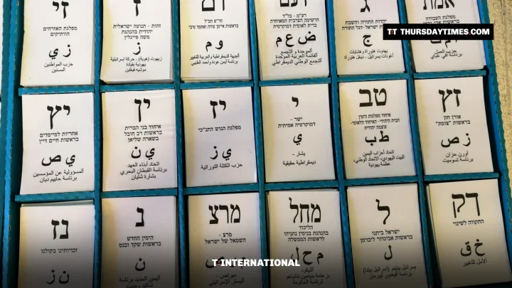 Party ballot slips at an Israeli polling station during the April 2019 Knesset election. — LALIV G/WIKIMEDIA COMMONS (CC BY-SA 4.0)