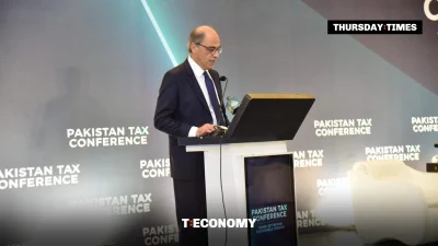 Jihad Azour, director of the IMF’s Middle East and Central Asia Department, addresses the Pakistan Tax Conference in Islamabad on Tuesday. — FILE/THE THURSDAY TIMES