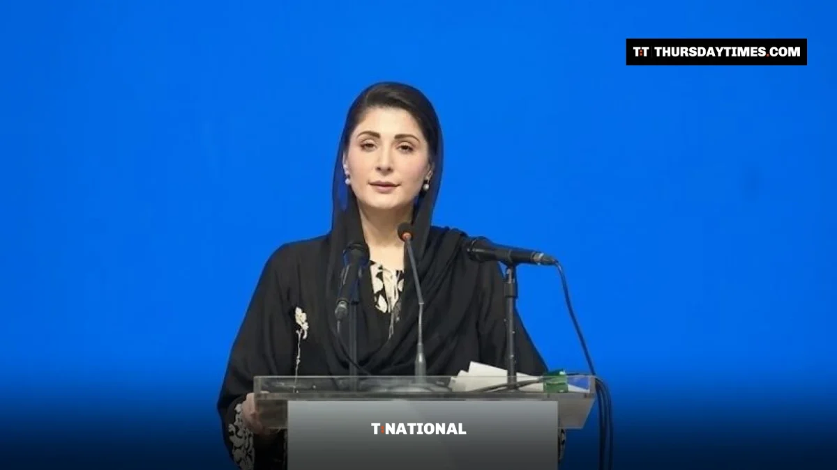 Punjab Chief Minister Maryam Nawaz speaks at a ceremony at the University of Rasul in Mandi Bahauddin on October 27, 2026. — SCREENGRAB VIA HUM NEWS