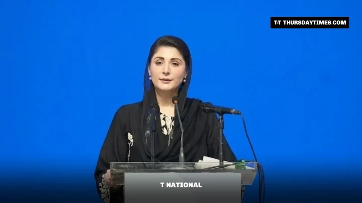 Punjab Chief Minister Maryam Nawaz speaks at a ceremony at the University of Rasul in Mandi Bahauddin on October 27, 2026. — SCREENGRAB VIA HUM NEWS