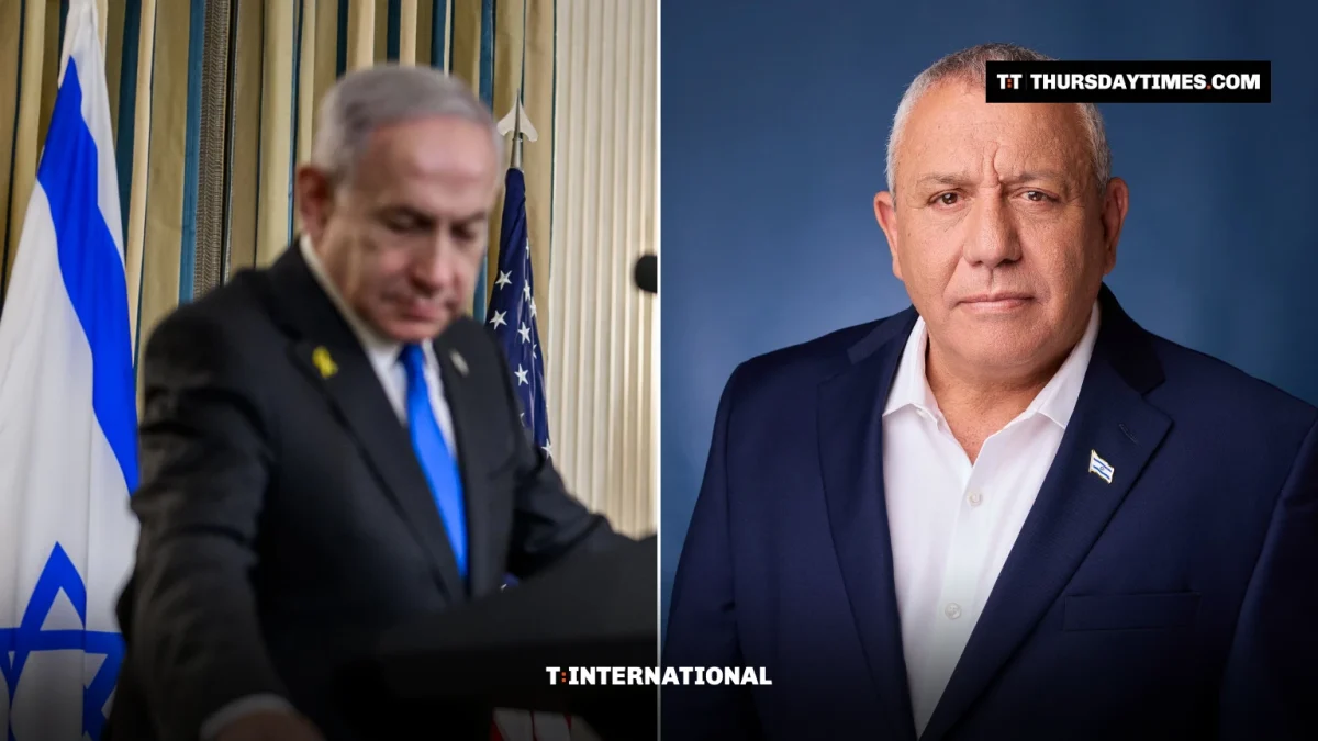 Side-by-side photos of Benjamin Netanyahu and Gadi Eisenkot