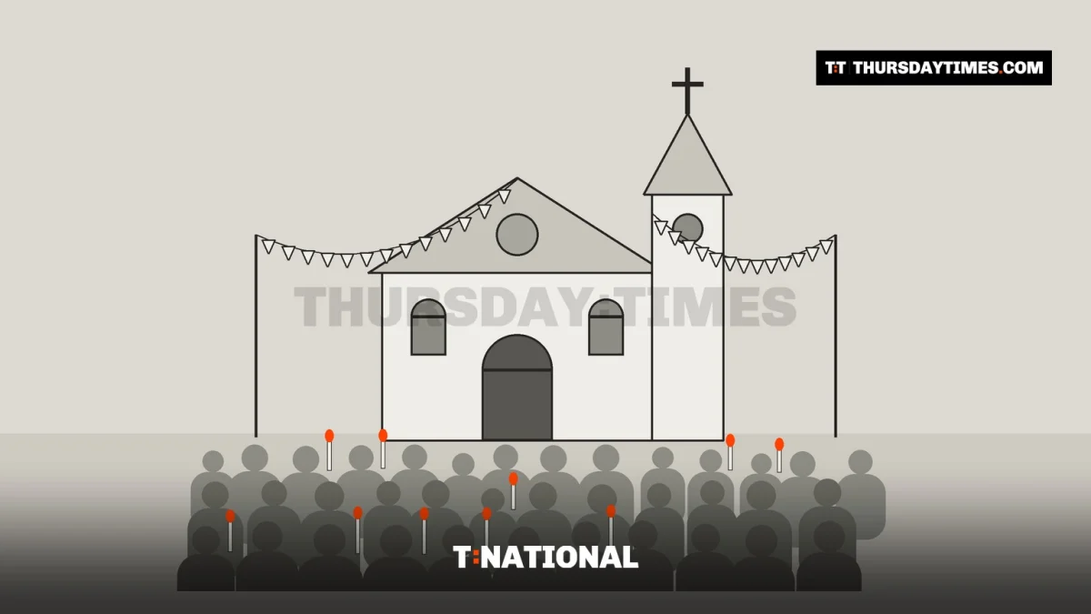 Catholic pilgrims gather at St Francis Xavier Parish in Sargodha for the 60th annual Marian Feast. — MICHAEL MCCALL FOR THE THURSDAY TIMES
