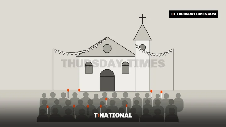 Catholic pilgrims gather at St Francis Xavier Parish in Sargodha for the 60th annual Marian Feast. — MICHAEL MCCALL FOR THE THURSDAY TIMES