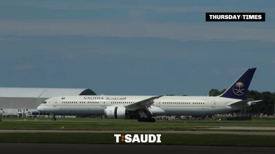 A Saudia Boeing 787 Dreamliner, file photo. &mdash; FILE/THE THURSDAY TIMES