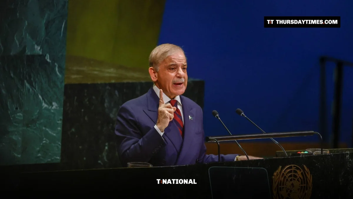 Shehbaz Sharif addresses the UN General Assembly