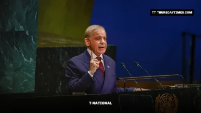 Shehbaz Sharif addresses the UN General Assembly