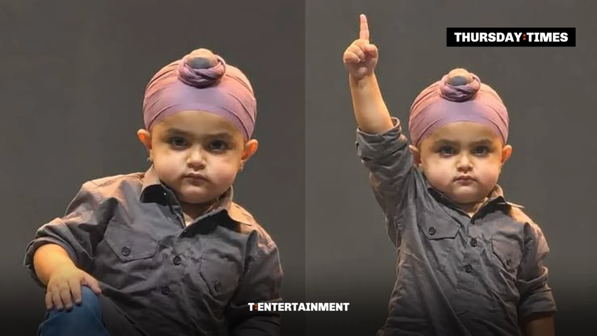 Sidhu Moosewala's toddler brother, Sukhdeep Singh Sidhu. — FILE/THE THURSDAY TIMES