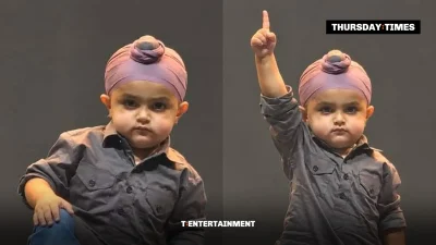 Sidhu Moosewala's toddler brother, Sukhdeep Singh Sidhu. &mdash; FILE/THE THURSDAY TIMES