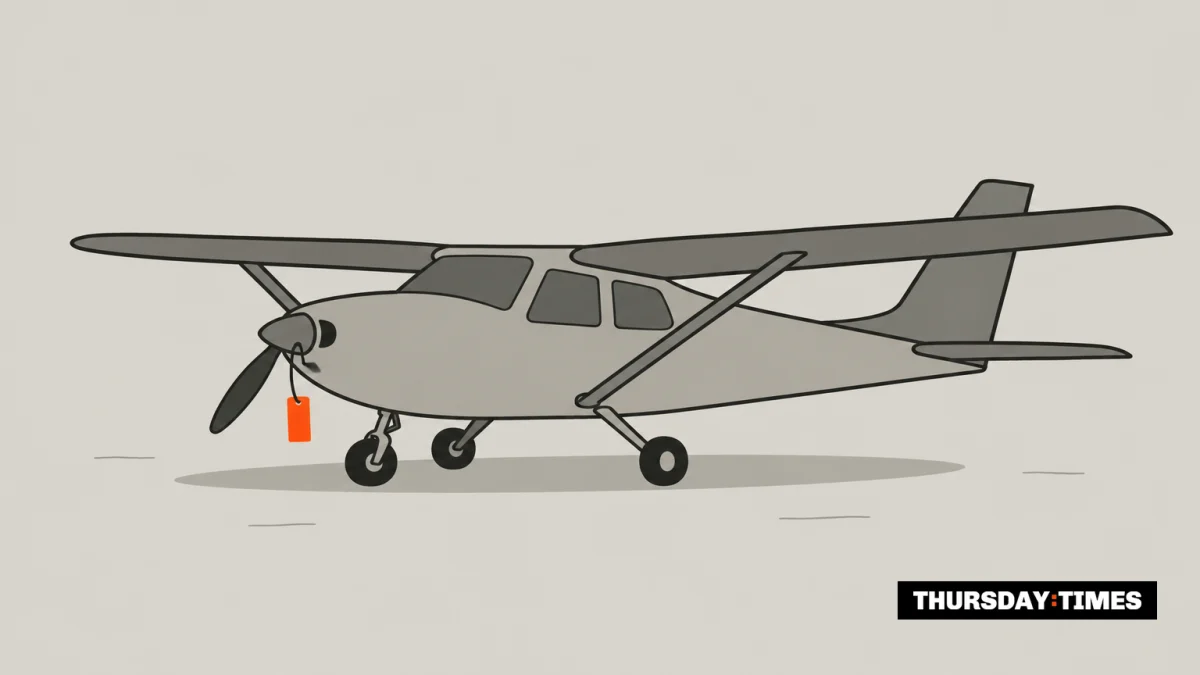Dove Airlines had not flown a single route since 2022 when it formally entered voluntary liquidation in January 2026. — MICHAEL MCCALL FOR THE THURSDAY TIMES