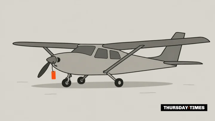 Dove Airlines had not flown a single route since 2022 when it formally entered voluntary liquidation in January 2026. — MICHAEL MCCALL FOR THE THURSDAY TIMES