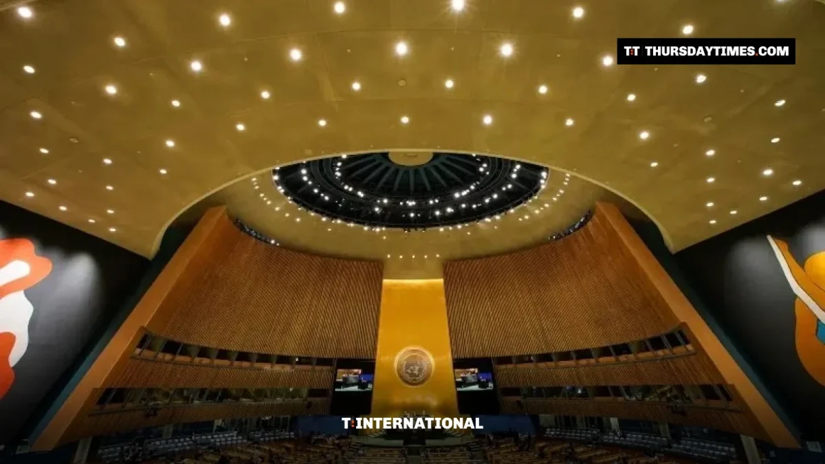 The United Nations General Assembly hall in New York. — REUTERS/FILE